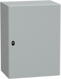 Wall-Mounted Steel Enclosure 800x600x400mm, IP66, IK10, Solid Door