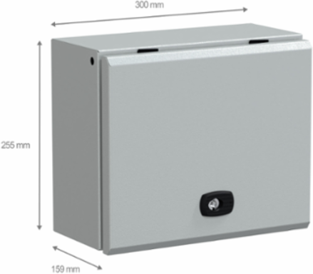 Spacial Compact Enclosure 250x300x150 mm, IP66, IK10, Steel
