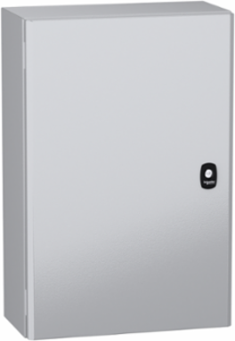Wall mounted steel enclosure, PanelSeT S3DC, plain door, without plain chassis, 600x500x200mm, IP66, IK10