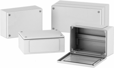 Metal Industrial Box 150x150x80mm IP66 IK10 Gray RAL 7035