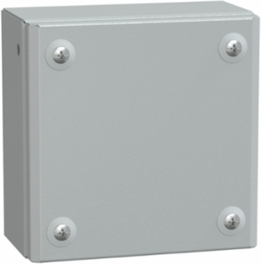 Metal Industrial Box 150x150x80mm IP66 IK10 Gray RAL 7035