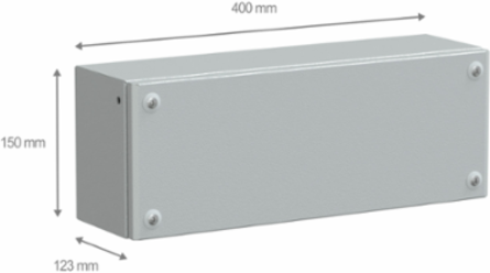 Industrial Box 150x400x120 mm IP66 IK10 Gray RAL 7035