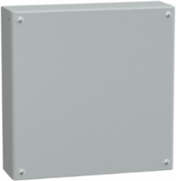 Metal Industrial Box 400x400x120 mm, IP66, IK10, Gray RAL 7035