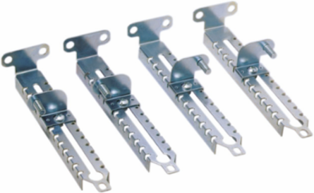 Set of 4 Step Slides, 200 mm Galvanised Steel, Multi-Purpose