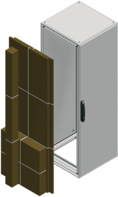 PanelSeT SF Double Plain Doors 2000x1200 mm, Sheet Steel, Epoxy-Polyester Finish
