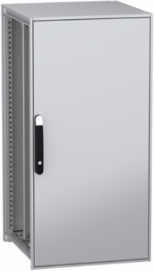 Floor standing modular electrical enclosure, PanelSeT SFN, decarbonized steel, mounting plate, 1200x600x600mm, IP55