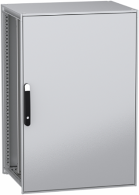Floor standing modular electrical enclosure, PanelSeT SFN, decarbonized steel, mounting plate, 1200x800x600mm, IP55