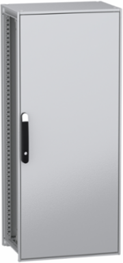 Floor standing modular electrical enclosure, PanelSeT SFN, decarbonized steel, mounting plate, 1400x600x400mm, IP55