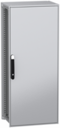 Floor standing modular electrical enclosure, PanelSeT SFN, decarbonized steel, mounting plate, 1400x600x400mm, IP55