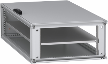 Floor standing modular electrical enclosure, PanelSeT SFN, decarbonized steel, mounting plate, 1400x800x400mm, IP55