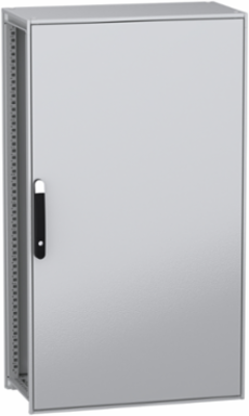 Floor standing modular electrical enclosure, PanelSeT SFN, decarbonized steel, mounting plate, 1400x800x400mm, IP55