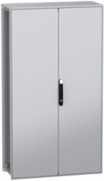 Floor standing modular electrical enclosure, PanelSeT SFN, decarbonized steel, 1800x1000x400mm, 2 doors, IP55