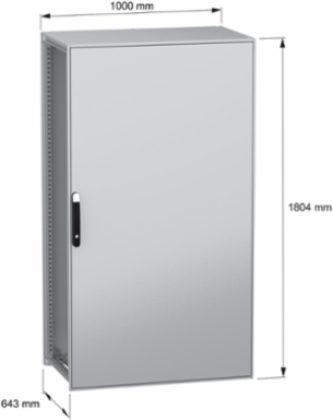 PanelSeT SFN Floor-Standing Enclosure, 1800x1000x600mm, IP55, IK10