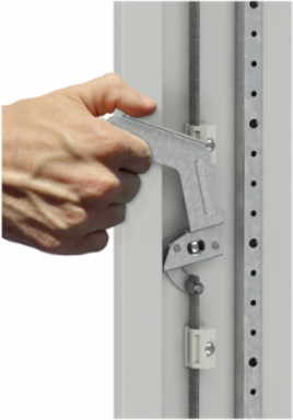 Floor standing modular electrical enclosure, PanelSeT SFN, decarbonized steel, 1800x1000x600mm, 2 doors, IP55