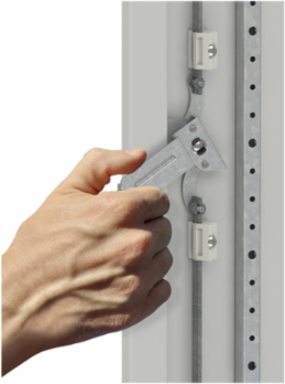 Floor standing modular electrical enclosure, PanelSeT SFN, decarbonized steel, 1800x1000x600mm, 2 doors, IP55