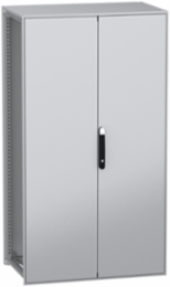 Floor standing modular electrical enclosure, PanelSeT SFN, decarbonized steel, 1800x1000x600mm, 2 doors, IP55