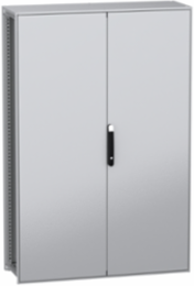 Floor standing modular electrical enclosure, PanelSeT SFN, decarbonized steel, plate, 1800x1200x400mm, 2 doors, IP55