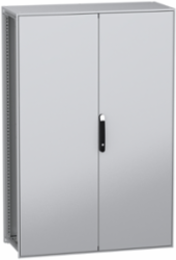 Floor standing modular electrical enclosure, PanelSeT SFN, decarbonized steel, plate, 1800x1200x500mm, 2 doors, IP55