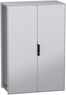 Floor standing modular electrical enclosure, PanelSeT SFN, decarbonized steel, 1800x1200x600mm, 2 doors, IP55