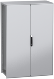 Floor standing modular electrical enclosure, PanelSeT SFN, decarbonized steel, 1800x1200x600mm, 2 doors, IP55