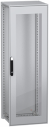 Floor standing modular electrical enclosure, PanelSeT SFN, decarbonized steel, glazed door, 1800x600x500mm, IP55