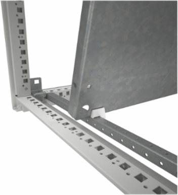 Floor standing modular electrical enclosure, PanelSeT SFN, decarbonized steel, glazed door, 1800x800x500mm, IP55