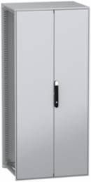 Floor standing modular electrical enclosure, PanelSeT SFN, decarbonized steel, 1800x800x600mm, 2 doors, IP55