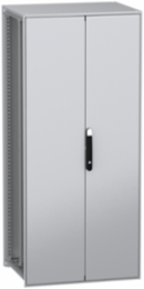 Floor standing modular electrical enclosure, PanelSeT SFN, decarbonized steel, plate, 1800x800x600mm, 2 doors, IP55
