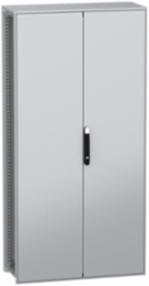 Floor standing modular electrical enclosure, PanelSeT SFN, decarbonized steel, 2000x1000x400mm, 2 doors, IP55