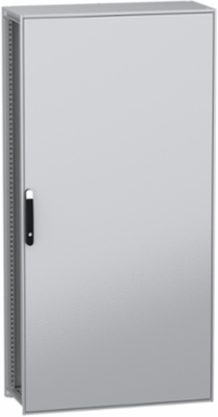 Floor standing modular electrical enclosure, PanelSeT SFN, decarbonized steel, mounting plate, 2000x1000x400mm, IP55
