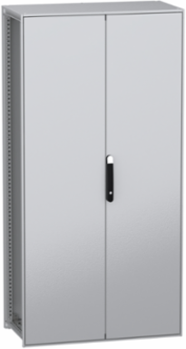 Floor standing modular electrical enclosure, PanelSeT SFN, decarbonized steel, 2000x1000x500mm, 2 doors, IP55