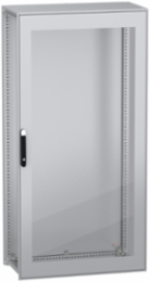 Floor standing modular electrical enclosure, PanelSeT SFN, decarbonized steel, glazed door, 2000x1000x500mm, IP55