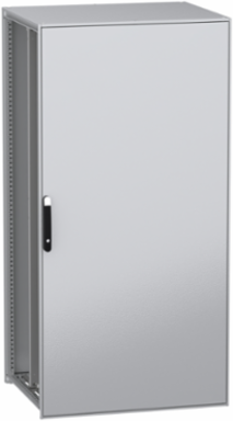 Floor standing modular electrical enclosure, PanelSeT SFN, decarbonized steel, mounting plate, 2000x1000x800mm, IP55