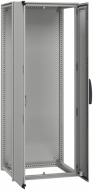 Floor standing modular electrical enclosure, PanelSeT SFN, decarbonized steel, 2000x1200x500mm, 2 doors, IP55