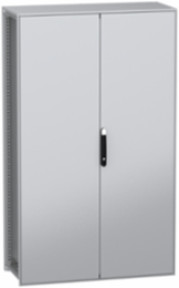 Floor standing modular electrical enclosure, PanelSeT SFN, decarbonized steel, 2000x1200x500mm, 2 doors, IP55