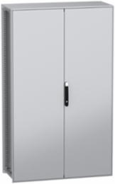 Floor standing modular electrical enclosure, PanelSeT SFN, decarbonized steel, plate, 2000x1200x500mm, 2 doors, IP55