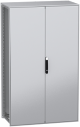 Floor standing modular electrical enclosure, PanelSeT SFN, decarbonized steel, 2000x1200x600mm, 2 doors, IP55
