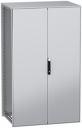 Floor standing modular electrical enclosure, PanelSeT SFN, decarbonized steel, 2000x1200x800mm, 2 doors, IP55