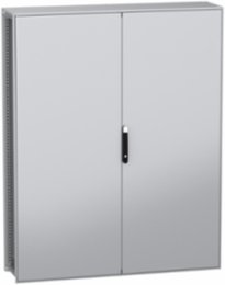 Floor standing modular electrical enclosure, PanelSeT SFN, decarbonized steel, 2000x1600x400mm, 2 doors, IP55