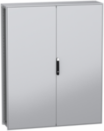 Floor standing modular electrical enclosure, PanelSeT SFN, decarbonized steel, plate, 2000x1600x400mm, 2 doors, IP55