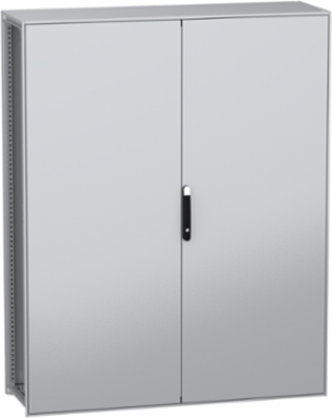 Floor standing modular electrical enclosure, PanelSeT SFN, decarbonized steel, plate, 2000x1600x500mm, 2 doors, IP55