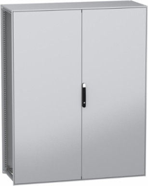 Floor standing modular electrical enclosure, PanelSeT SFN, decarbonized steel, 2000x1600x600mm, 2 doors, IP55