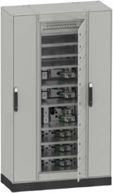 Floor standing modular electrical enclosure, PanelSeT SFN, decarbonized steel, 2000x300x600mm, IP55