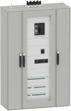 Floor standing modular electrical enclosure, PanelSeT SFN, decarbonized steel, 2000x300x800mm, IP55