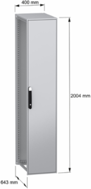 PanelSeT SFN 2000x400x600mm Floor Standing Enclosure, IP55, 122.8 kg