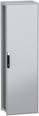 Floor standing modular electrical enclosure, PanelSeT SFN, decarbonized steel, mounting plate, 2000x600x400mm, IP55