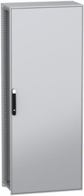 Floor standing modular electrical enclosure, PanelSeT SFN, decarbonized steel, mounting plate, 2000x800x400mm, IP55