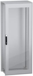 Floor standing modular electrical enclosure, PanelSeT SFN, decarbonized steel, glazed door, 2000x800x500mm, IP55