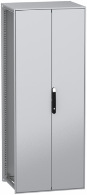 Floor standing modular electrical enclosure, PanelSeT SFN, decarbonized steel, 2000x800x600mm, 2 doors, IP55