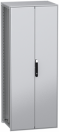 Floor standing modular electrical enclosure, PanelSeT SFN, decarbonized steel, plate, 2000x800x600mm, 2 doors, IP55